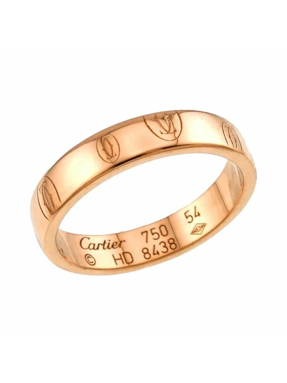 Cartier Happy Birthday Small SM 54 Ring 18K Pink Gold Certificate